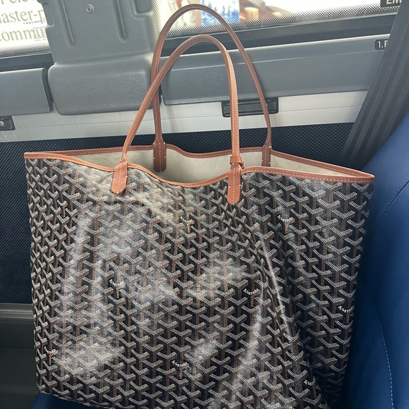 Goyard St Louis GM in Black, brown & white - Picture 4 of 7